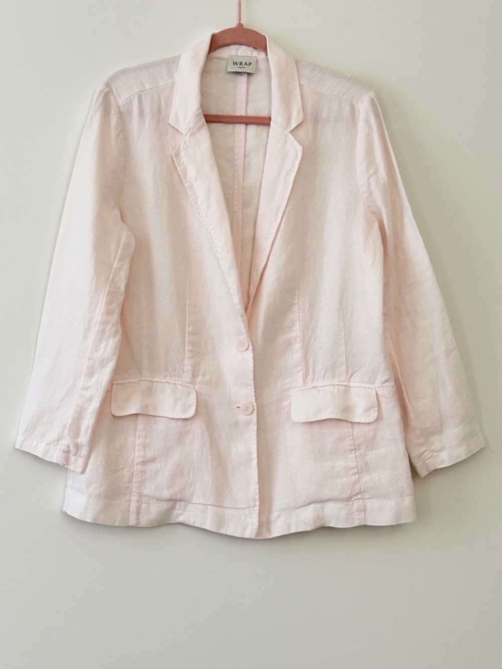 Wrap London 100% Linen Relaxed Blazer